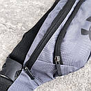 Бананка на пояс і через плече тканинна сірого кольору, фото 3