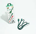 Кабель USB плетений круглий A934 Micro Usb Green, фото 3