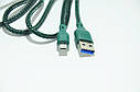 Кабель USB плетений круглий A934 Micro Usb Green, фото 4