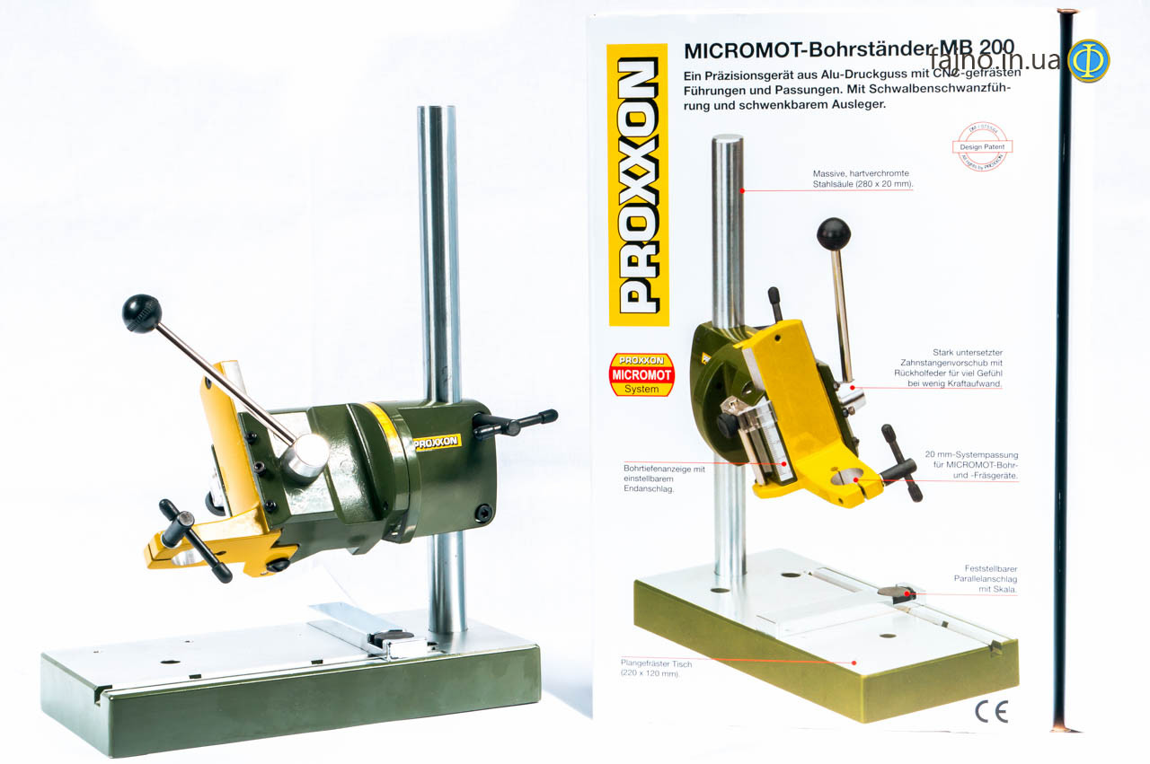 Сверлильная станина Proxxon Micromot MB 200 - фото 2 - id-p274682931