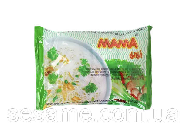 Суп швидкого приготування з рисової локшини в легкому бульйоні Instant Rice Vermicelli Clear Soup  MAMA 55 г