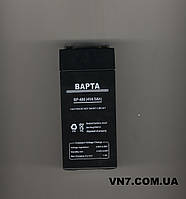 Акумулятор: 4 V 4,5 Ah  (для вагів, ліхтарів, радіо) ВАРТА ВР-480
