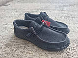 Чоловічі мокасини Hey Dude Wally Sox Micro Total Black Оригінал, фото 2