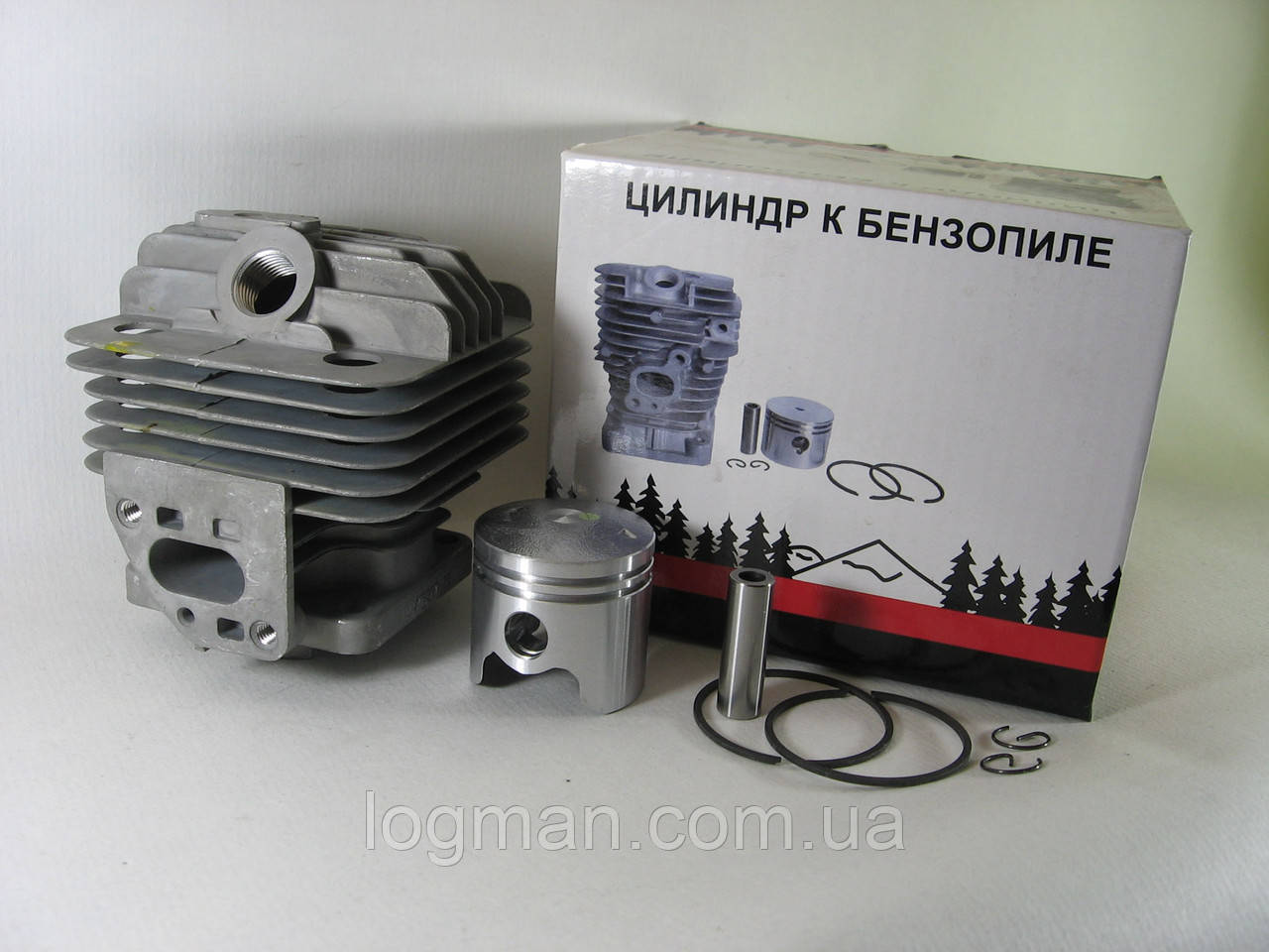 Циліндр з поршнем AL-KO BC 4125 BC 4125 II FRS 4125 BC-410 MS 3300 B 411278 поршнева група, фото 1