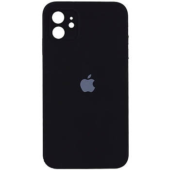 Силіконовий чохол з квадратними бортиками для iPhone 11 Black