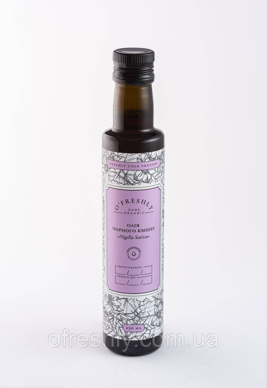 Олія чорного кмину O'freshly, 250 мл, фото 1