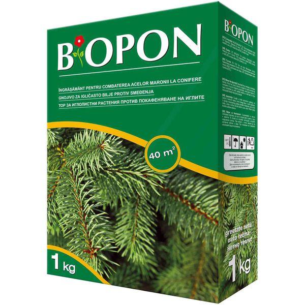 Biopon добриво гранульоване для хвойних від пожовтіння 1 кг, фото 1
