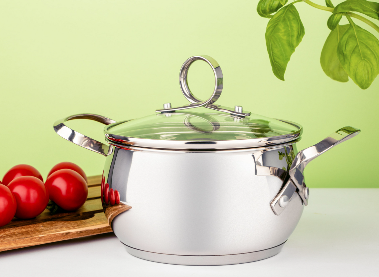 КАСТРУЛЯ BASIL PEPPER 22х12,5 см. 5,0 л