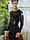 Термобілизна комплект чоловічий розмір XL 46-48 двошаровий бавовна чорний Vovoboy 0207, фото 4