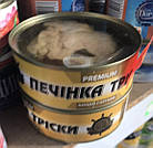 Печінка Тріски Балтик Сі Baltic Sea Premium в Олії з Прозорою Кришкою 240 г Литва, фото 2