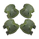 Комплект захисту налокітники та наколінники Eagle KN-04 + Подарунок Балаклава утеплена / Захист тактичний, фото 2