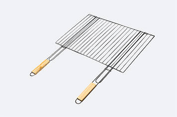 Решітка для гриля Levistella з двома дерев'яними ручками LV20016845