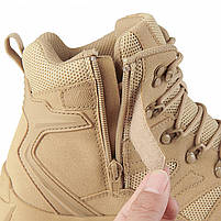 Черевики тактичні Lesko GZ702 Sand Khaki р.41 високі чоловічі на шнурівці 3 шт., фото 4