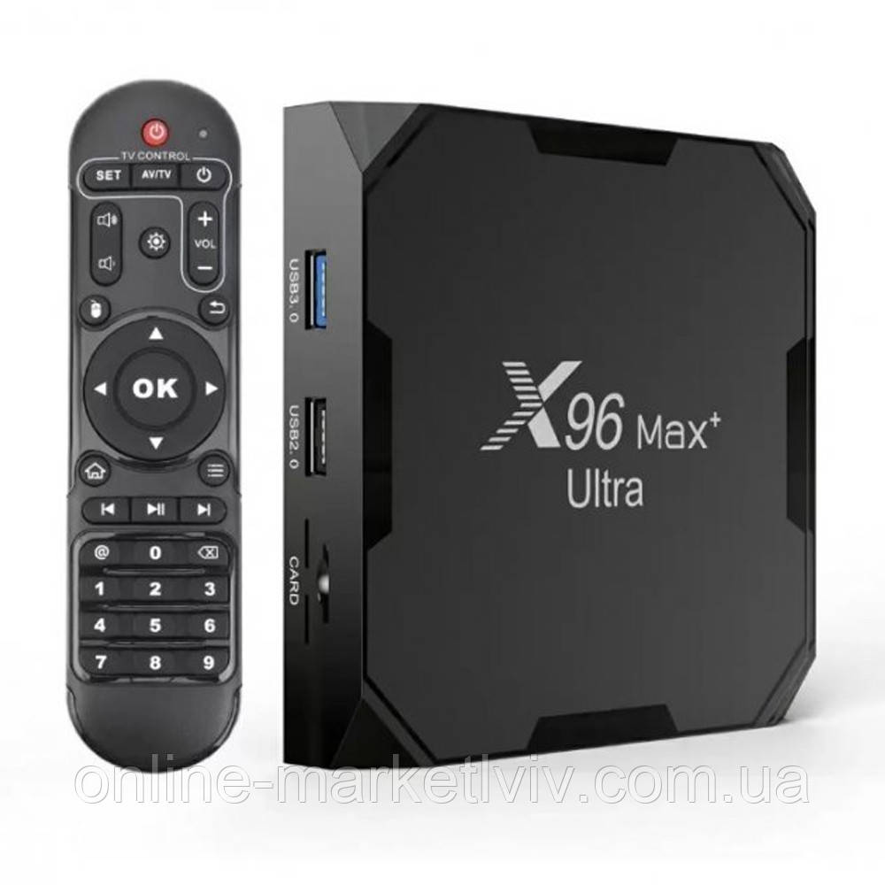 Смарт ТВ приставка на системі Android 9 4K X96 max / Медіаплеєр / Приставка для телевізора
