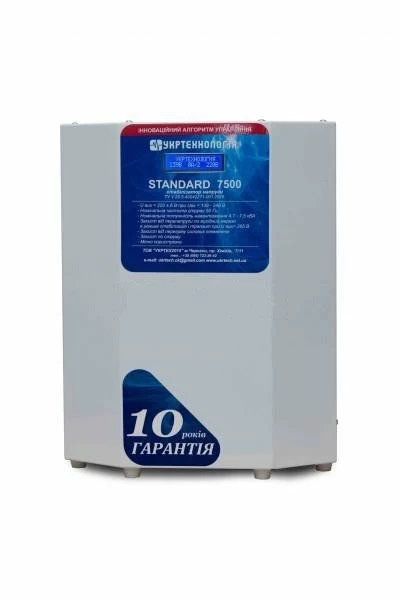 Однофазний стабілізатор Укртехнологія Standart 7500 7.5кВт