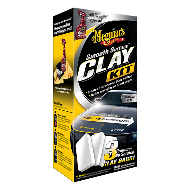 Максимальний набір для очищення кузова - Meguiar's Smooth Surface™ Clay Kit (G191700)