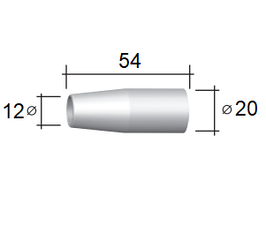 145.D004 Газове сопло 12/20/54