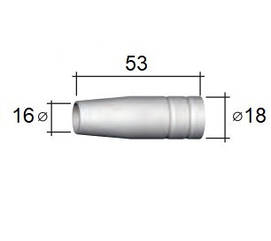 145.0041 Газове сопло 16/18/53