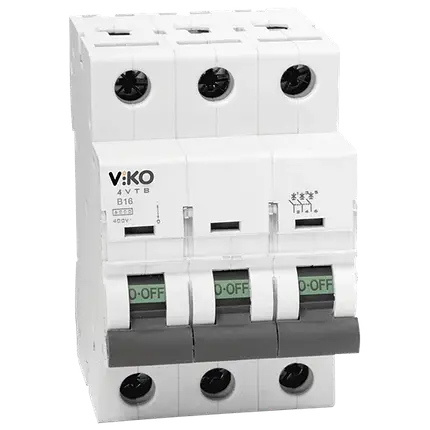 Автоматичний вимк. VIKO 3P, 32A, 4,5kA (4VTB-3C32), фото 2