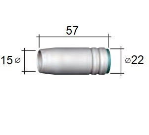 145.0076 Газове сопло D 15/22/57