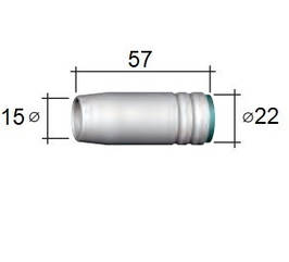 145.0076 Газове сопло D 15/22/57