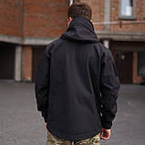 Військова тактична куртка Soft Shell Grifon чорна, фото 8