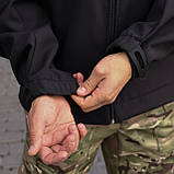 Військова тактична куртка Soft Shell Grifon чорна, фото 6