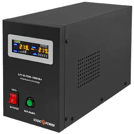 ДБЖ Logicpower з правильною синусоїдою LPY-B-PSW-1000VA+ (700W) 10A/20A 12V 0004151 LP4151, фото 2