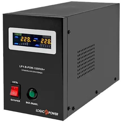 ДБЖ LogicPower з правильною синусоїдою LPY-B-PSW-1500VA+ (1050W) 10A/15A 24V 0004130 LP4130, фото 2