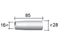 145.D244 Газовое сопло 16/28/85