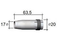 145.0047 Газовое сопло D 17/20/63,5