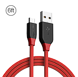 Зарядний кабель BlitzWolf Ampcore BW-MC5 1.8МЕТРА 2.4A Мікро-USB, фото 3