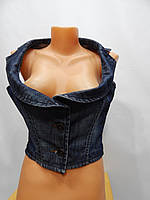 Жилет женский джинсовый короткий ANYONE UKR р.44-46, 002S (только в указанном размере, только 1 шт)