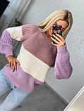Теплий жіночий светр в кольорах, фото 2