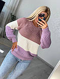 Теплий жіночий светр в кольорах, фото 3
