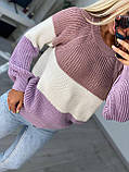 Теплий жіночий светр в кольорах, фото 4