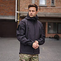 Військова тактична куртка Soft Shell Grifon темно- сірий