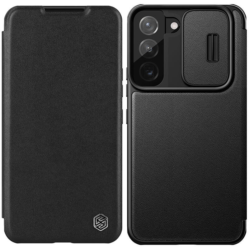 Чохол-книжка для Samsung S22 Nillkin Qin Pro (plain leather + cloth)