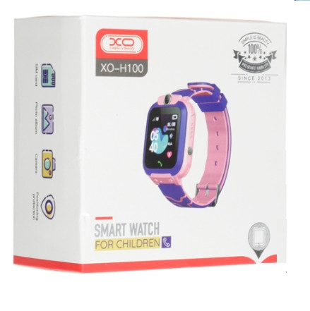 Детские умные часы Smart Watch Kids XO H100 с камерой Розовый (ID ...