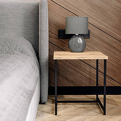 Журнальний столик Квадро S чорний дуб