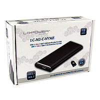 Кишеня зовнішня LC Power SSD M.2 PCIe NVMe USB 3.1 Gen. 2 type C LC-M2-C-NVME