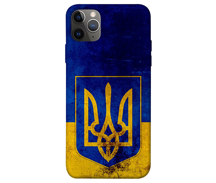Чохол з патріотичним принтом (Герб України) TPU Print Emblen of Ukraine для iPhone 12 Pro Max, фото 1