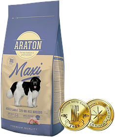 Повноцінний сухий корм для дорослих собак великих порід ARATON MAXI Adult 15кг