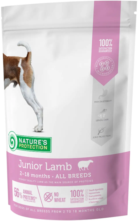 Сухий корм для цуценят всіх порід з ягнятиною Junior Lamb All Breeds 500г