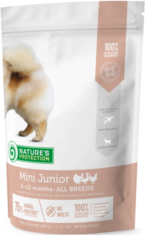 Сухий корм для цуценят малих порід Mini Junior Small Breeds 500г