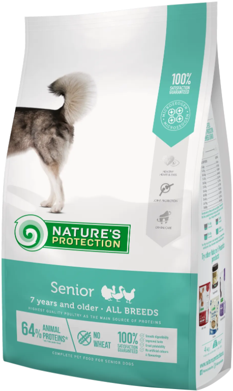 Сухий корм для дорослих собак всіх порід від 7 років Senior All Breeds 4кг