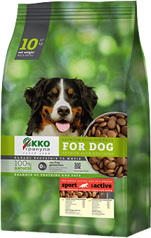 Сухий корм « Еко-гралася» SPORT&ACTIVE для дорослих активних собак всіх порід 10кг