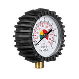 Манометр до пістолета для підкачки з гумовим покриттям INTERTOOL PT-0502, фото 3