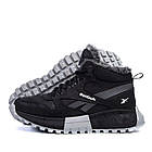 Шкіряні чоловічі теплі зимові черевики з натуральним хутром Reebok зимові комфортні черевики з натуральної шкіри, фото 4