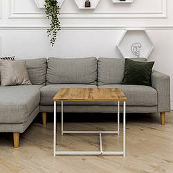 Журнальний столик Квадро М білий дуб